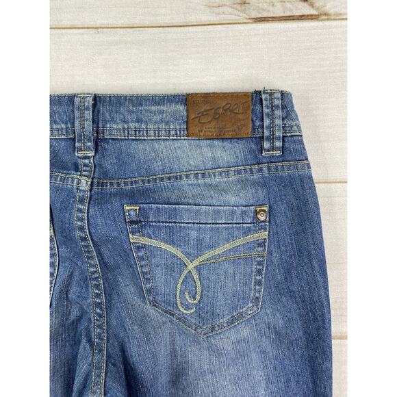 Esprit Denim Womens Jeans Size 30x30 Blue Bootcut Low Rise Cotton Distressed - Picture 12 of 12